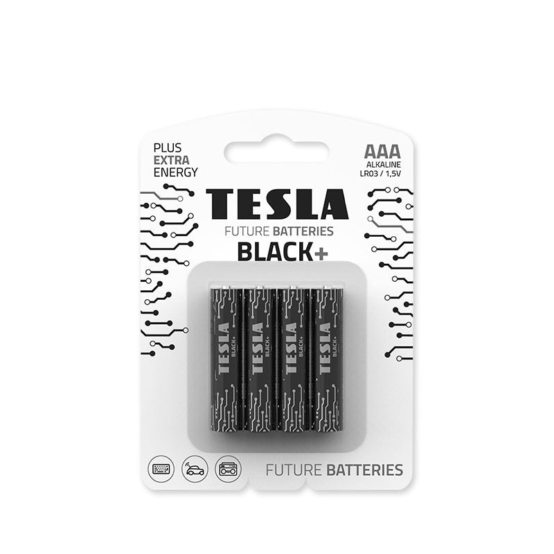 Tesla BLACK-LR03-4B AAA Black+ Alkaline (4 Pcs)