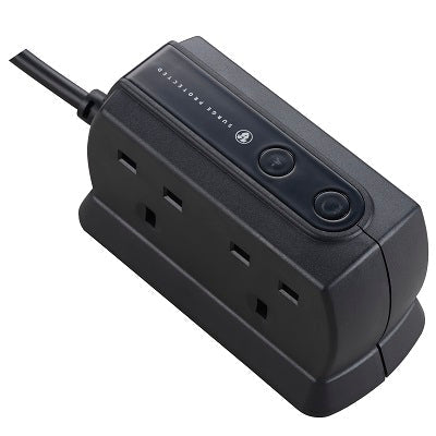 Masterplug SRGD42MB-MPA 13A 4 Socket Surged (Matt Black)