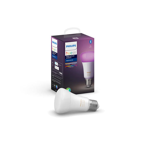 Philips Hue White & Colour Ambience Bulb 1 Pack E27 (Bluetooth & Zigbee)