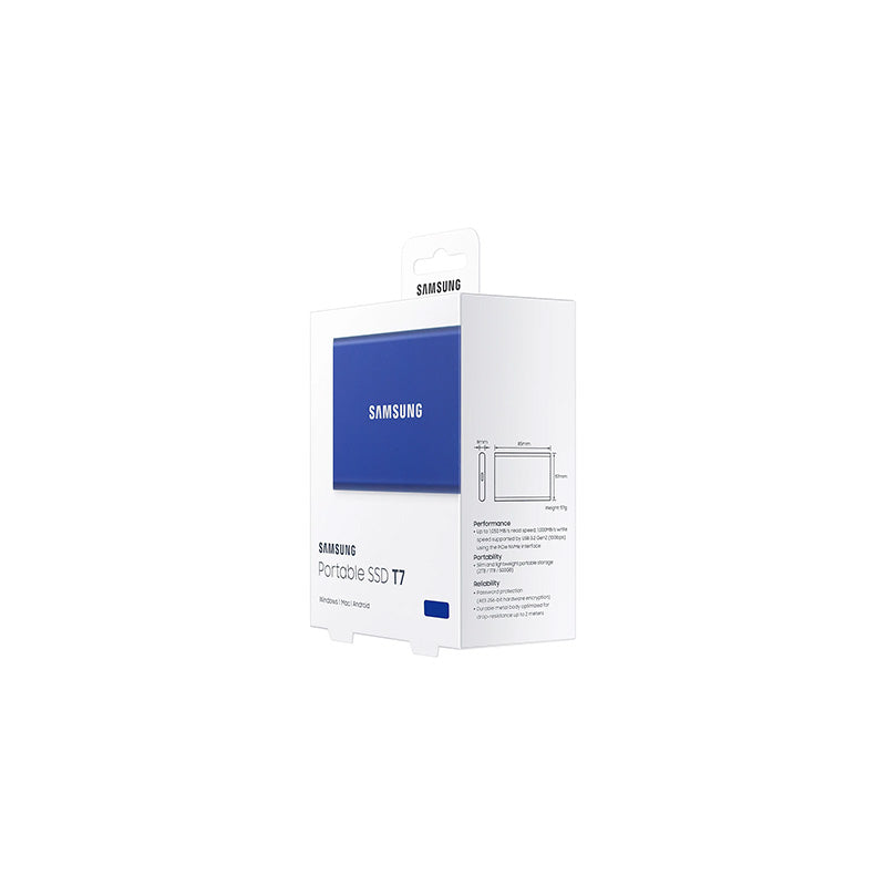Samsung T7 1TB Portable SSD (Indigo Blue) – Challenger Singapore