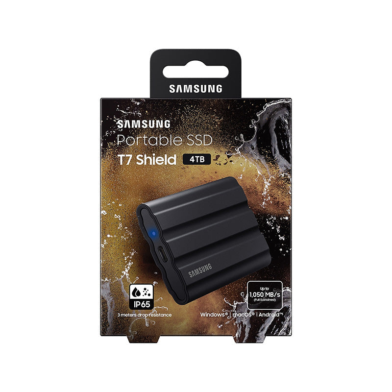 Samsung T7 Shield 4TB Portable SSD (Black) – Challenger Singapore