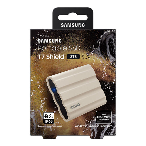 Samsung T7 Shield 2TB Portable SSD (Beige)