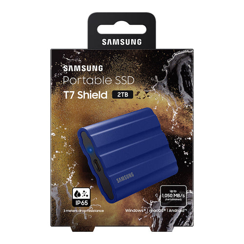 Samsung T7 Shield 2TB Portable SSD (Blue)