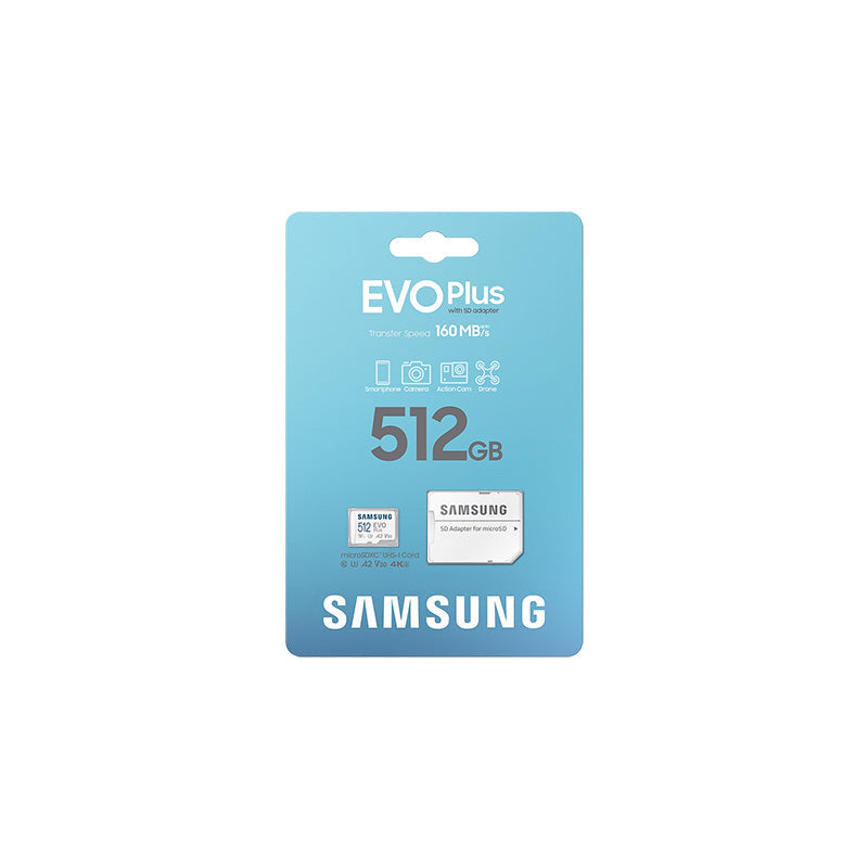 Samsung EVO Plus 512GB microSD with adapter – Challenger Singapore