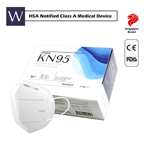 Wistech KN95 UVMASK Medical Face Mask 10pcs/box