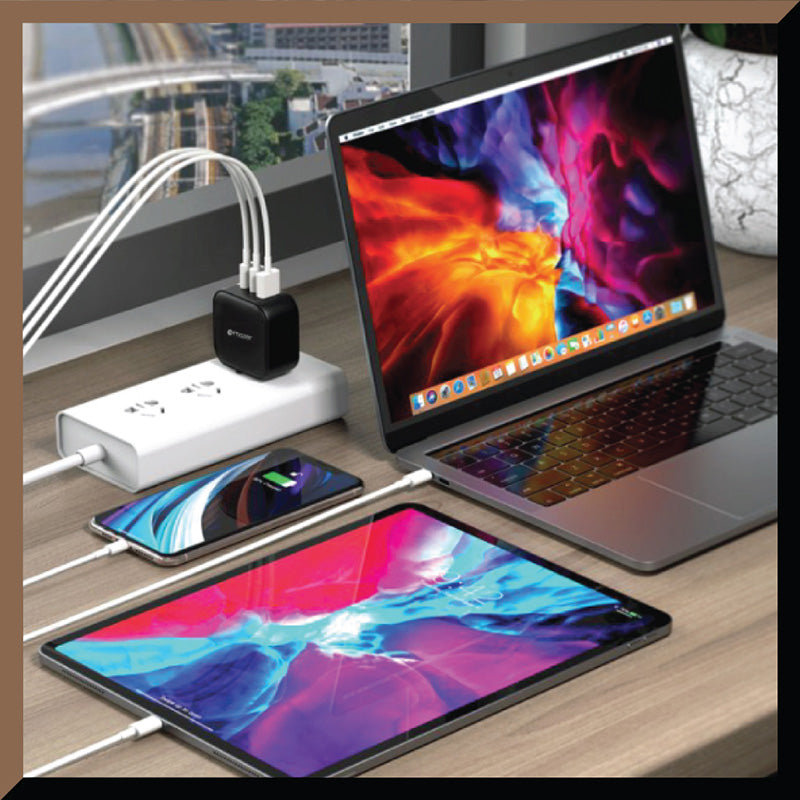 Mazer M-GAN66W-BK SuperMINI GAN66W PD&QC 2USB-C+USB Charger