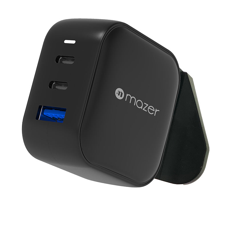 Mazer M-GAN66W-BK SuperMINI GAN66W PD&QC 2USB-C+USB Charger
