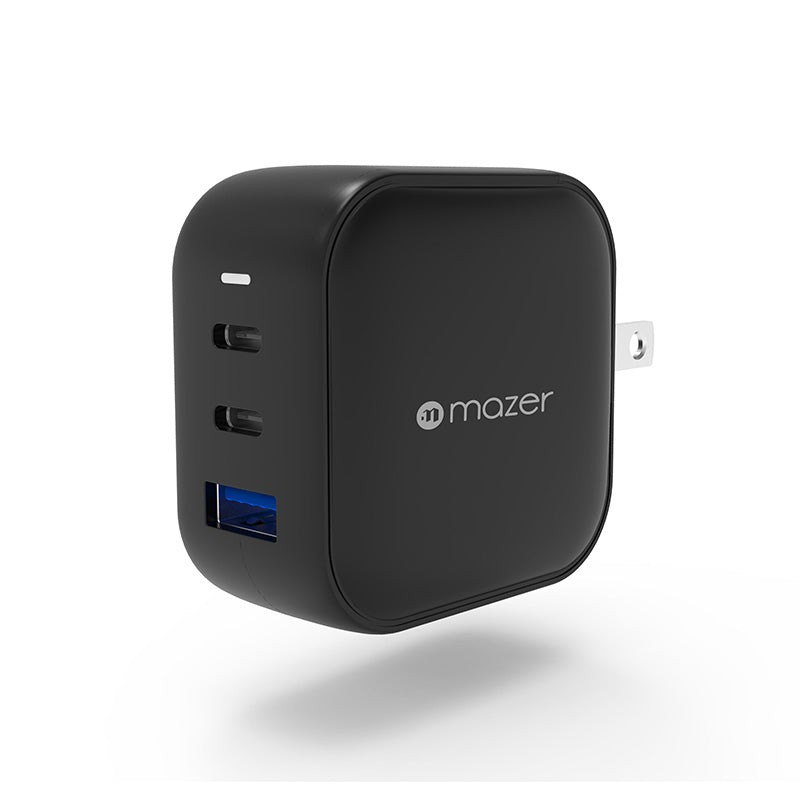 Mazer M-GAN66W-BK SuperMINI GAN66W PD&QC 2USB-C+USB Charger