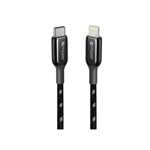 Mazer Infinite Link 3 Pro 0.5m 3.1A USB-C To Lightning Cable (Black)
