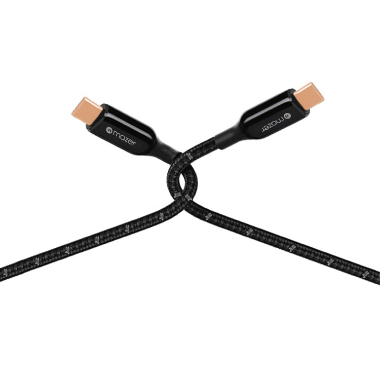 Mazer M-PL3Pro-C125G2-BK/Infinite.LINK 3 Pro Cable USB-C TO USB-C HDMI4K/60Hz/20Gbps/100W/1.25M-Black