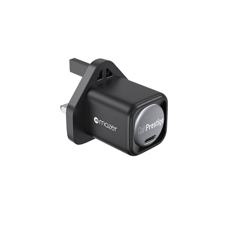Mazer M-GAN30UK-V3-BK/Infinite.Boost 30W 1XUSB-C Wall Charger (Black)