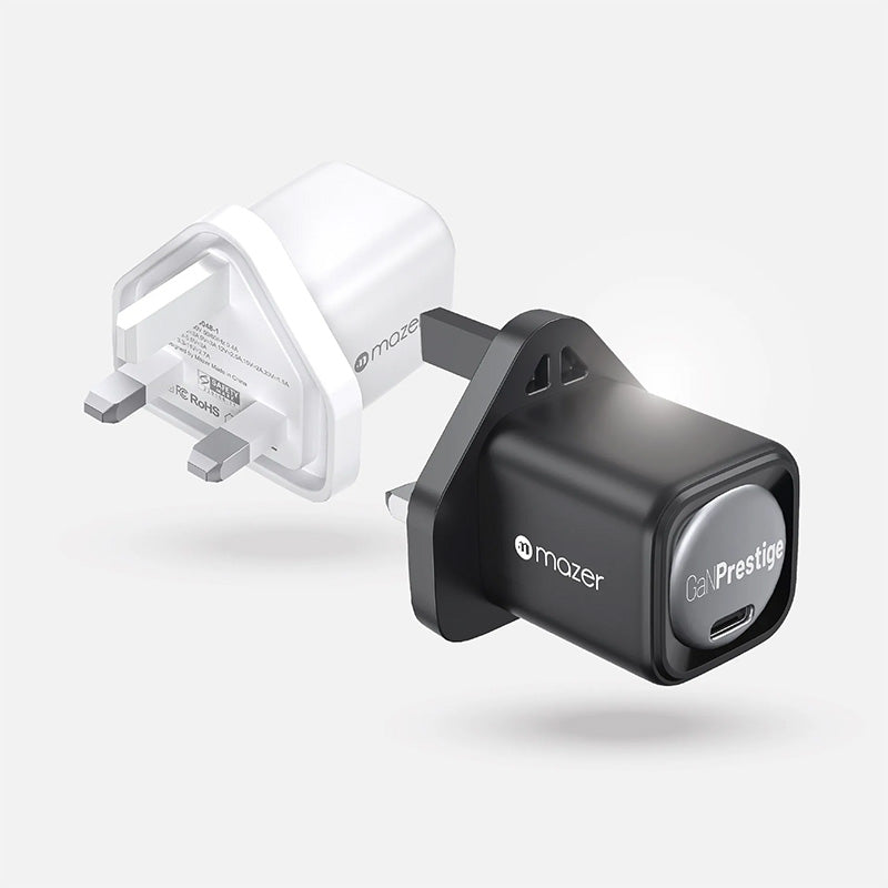 Mazer M-GAN30UK-V3-WH/Infinite.Boost 30W 1XUSB-C Wall Charger (White)