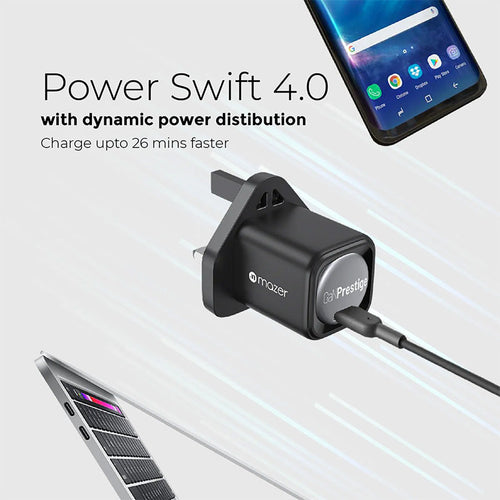 Mazer M-GAN30UK-V3-WH/Infinite.Boost 30W 1XUSB-C Wall Charger (White)