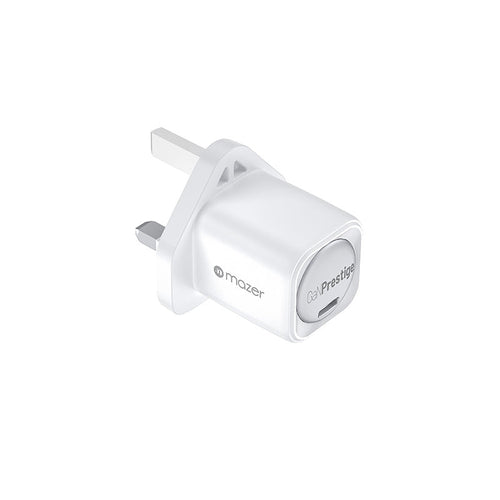 Mazer M-GAN30UK-V3-WH/Infinite.Boost 30W 1XUSB-C Wall Charger (White)
