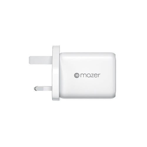 Mazer M-GAN65UK-V3-WH 65W 2C+1A UK Wall Charge (White)