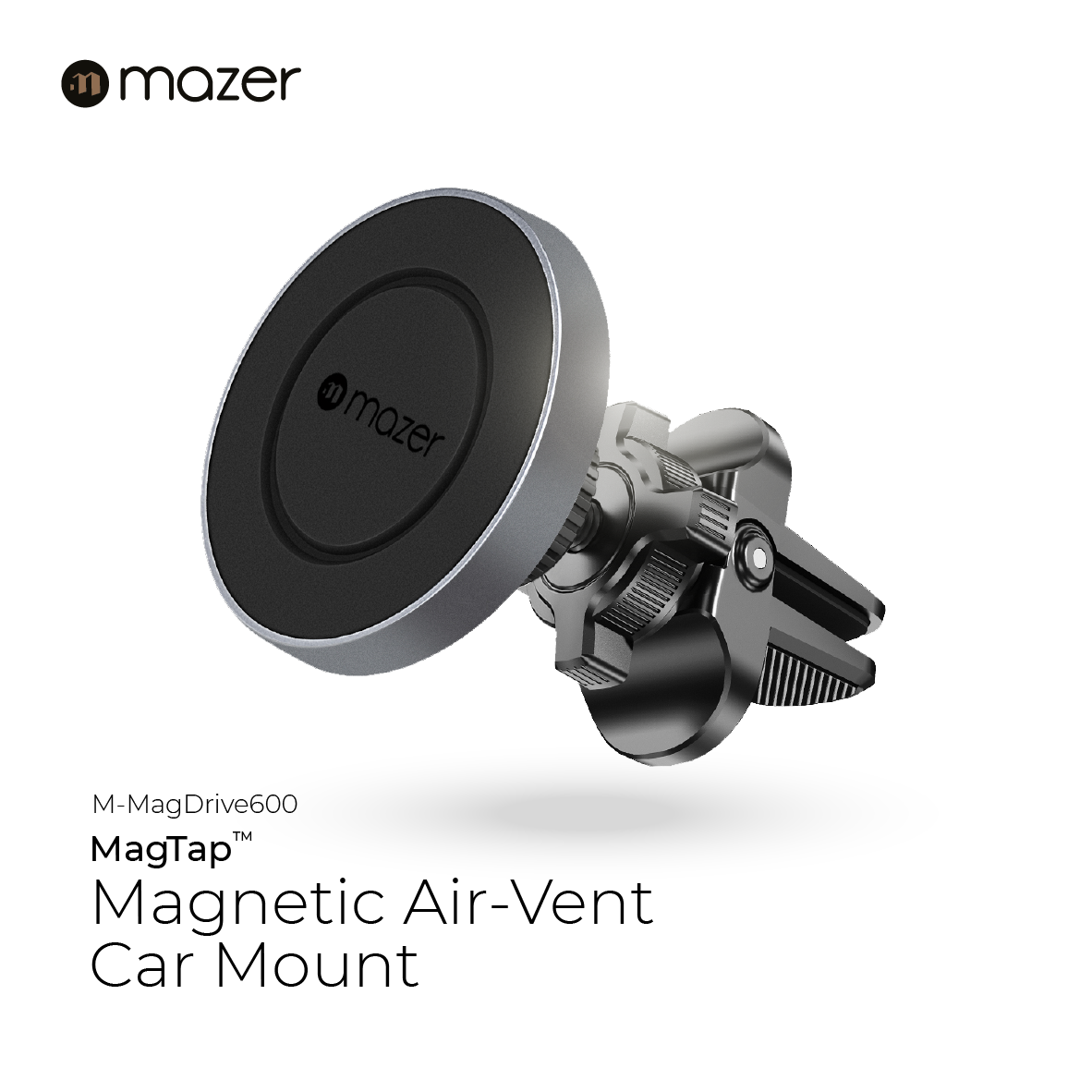 Mazer M-MagDrive600 (non-Wireless) Air Vent Mounts-Black