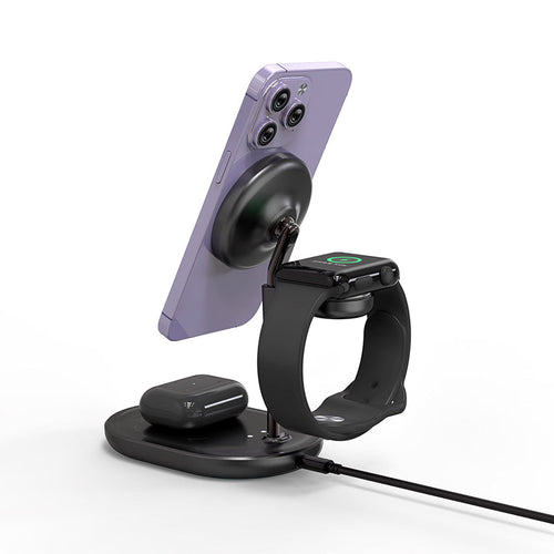 Mazer M-Mag.DESK630-BK Mag.DESK 3-in-1 Wireless Charging Stand (Black)