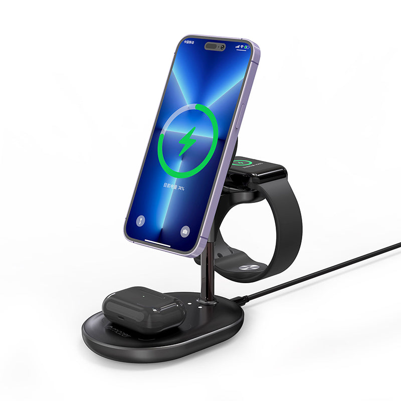 Mazer M-Mag.DESK630-BK Mag.DESK 3-in-1 Wireless Charging Stand (Black)