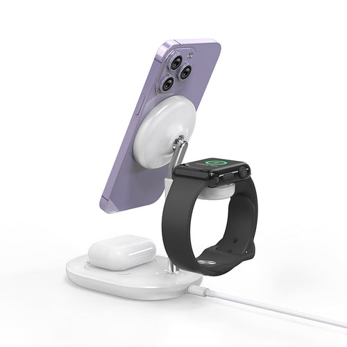 Mazer M-Mag.DESK630-WH Mag.DESK 3-in-1 Wireless Charging Stand (White)