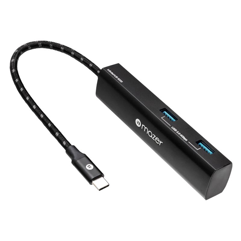 Mazer M-UC2MULTI6040 4-in-1 2 USB3.0 2C Data at 10Gbps Hub