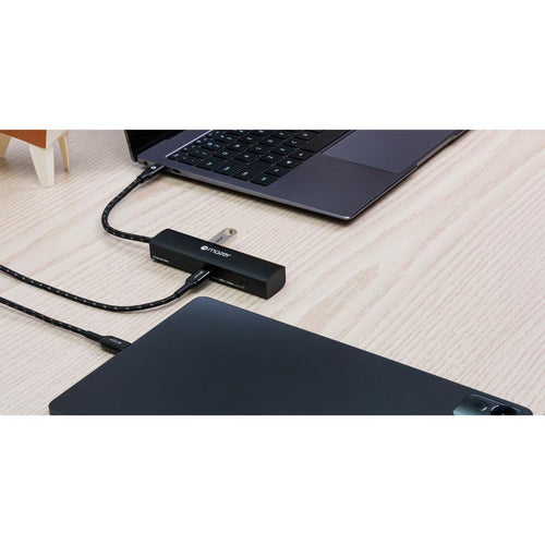 Mazer M-UC2MULTI6150 4K/60Hz HDMIX1 Data at 10Gbps (USB3.0X2+USB-CX1)+USB-C PD100W 5-in-1 Slim Hub (Black)