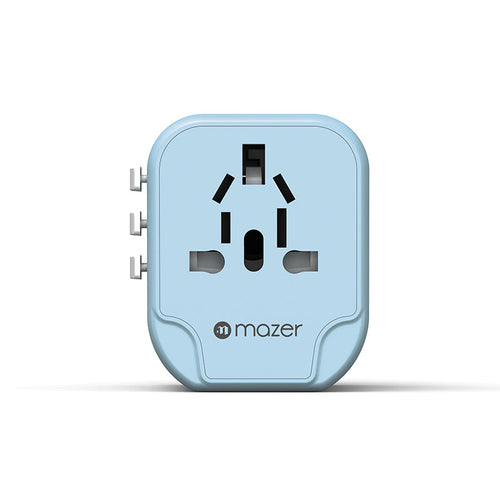 Mazer M-IFTravel120-BL 2 USB-A 12W World Travel Charger (Blue)