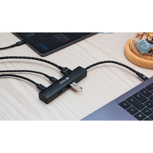 Mazer M-UC2MULTI6000 4-in-1 USB-A X 4 at 5Gbps Hub (Black)