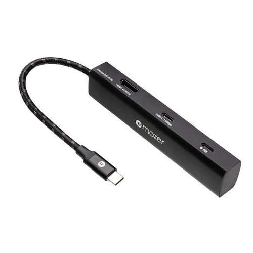 Mazer M-UC2MULTI6000 4-in-1 USB-A X 4 at 5Gbps Hub (Black)
