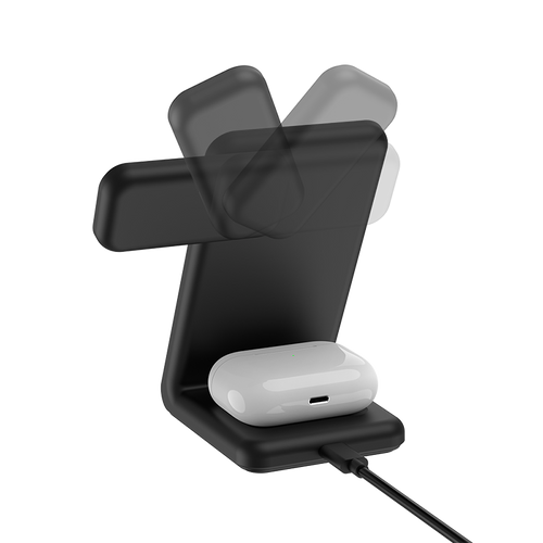 Mazer M-MagStand01-BK 3in1 MagSafe Wireless Charging Stand (Black)