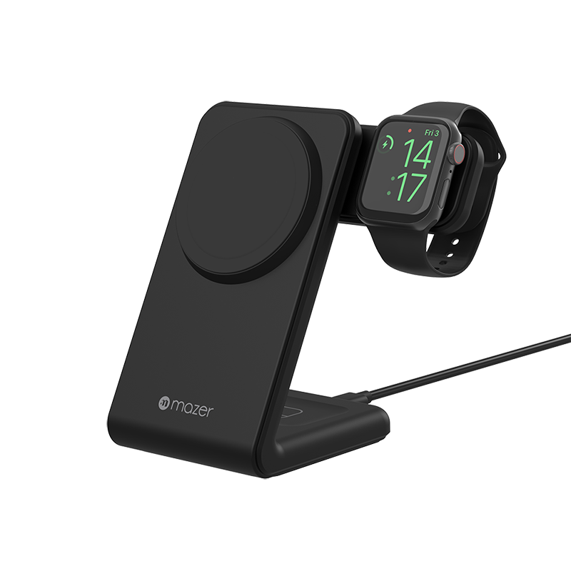 Mazer M-MagStand01-BK 3in1 MagSafe Wireless Charging Stand (Black)