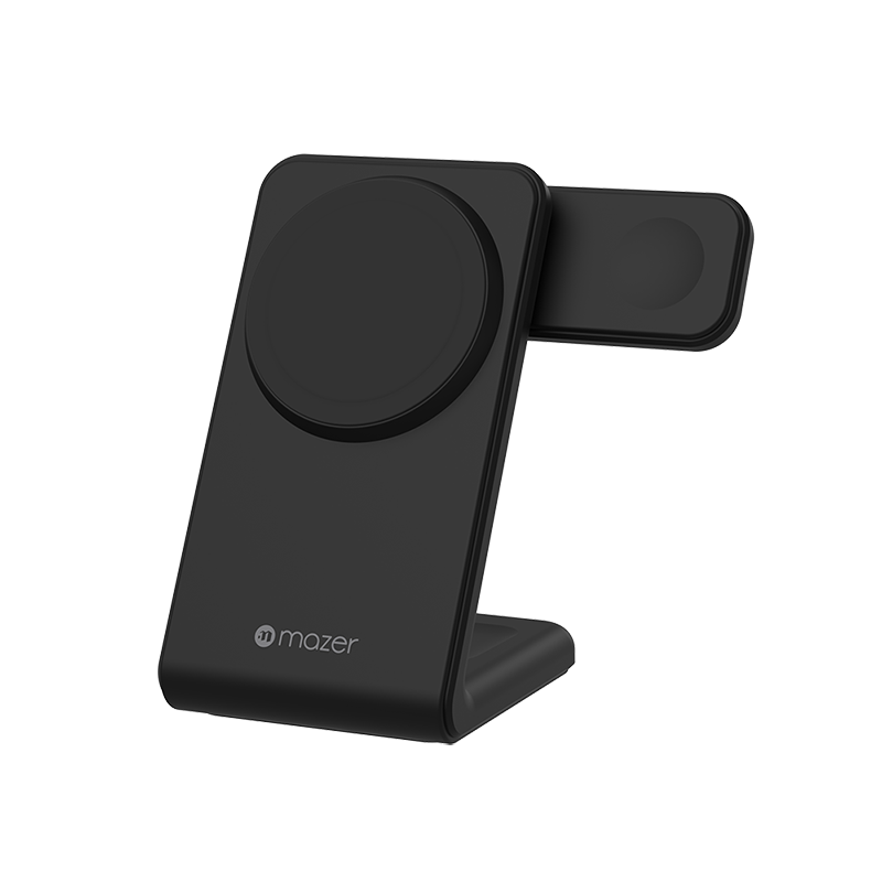 Mazer M-MagStand01-BK 3in1 MagSafe Wireless Charging Stand (Black)