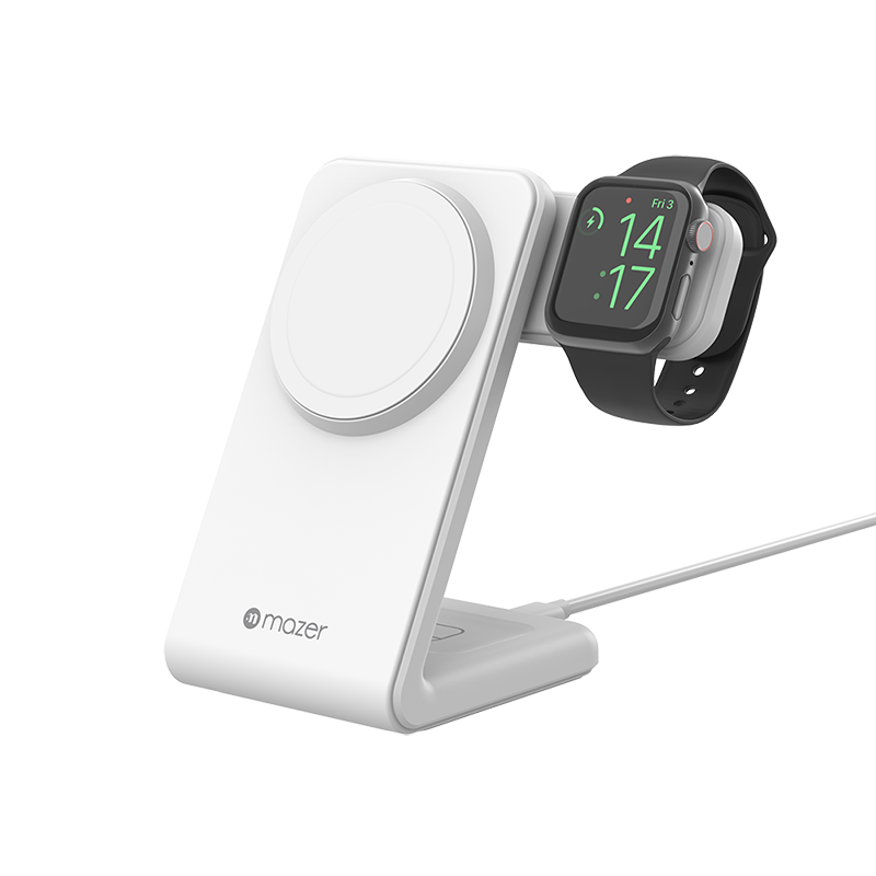 Mazer M-MagStand01-WH 3in1 MagSafe Wireless Charging Stand (White)