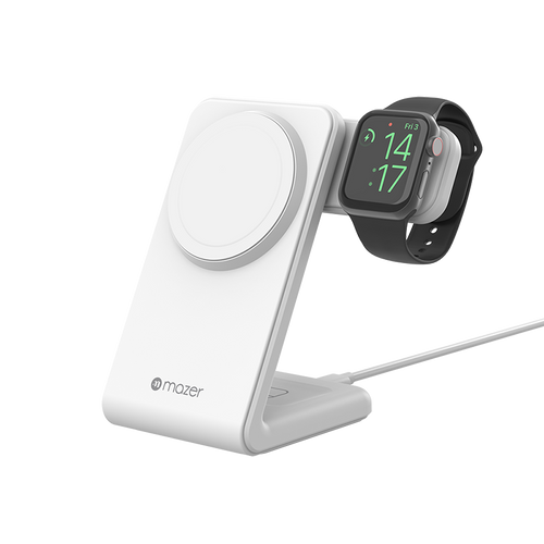 Mazer M-MagStand01-WH 3in1 MagSafe Wireless Charging Stand (White)