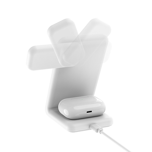 Mazer M-MagStand01-WH 3in1 MagSafe Wireless Charging Stand (White)