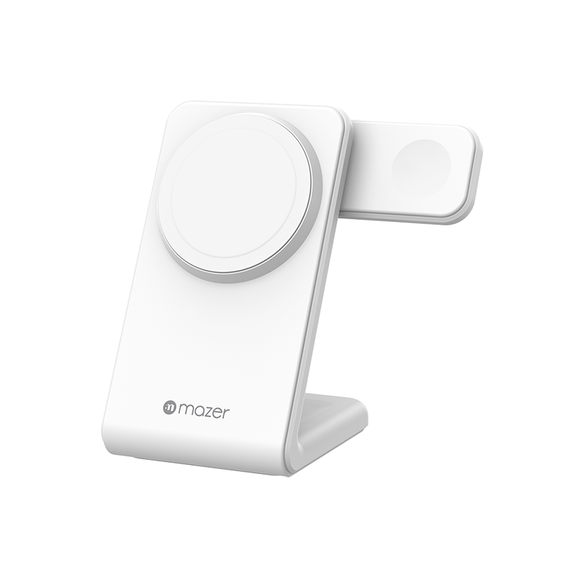 Mazer M-MagStand01-WH 3in1 MagSafe Wireless Charging Stand (White)