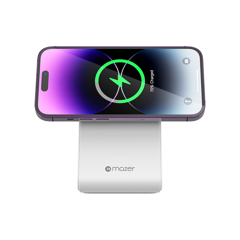 Mazer M-MagStand01-WH 3in1 MagSafe Wireless Charging Stand (White)