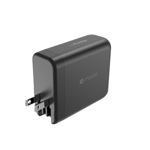 Mazer M-GAN140W-BK 140W PD&QC4 3C1A 3 Changeable Plug (Black)