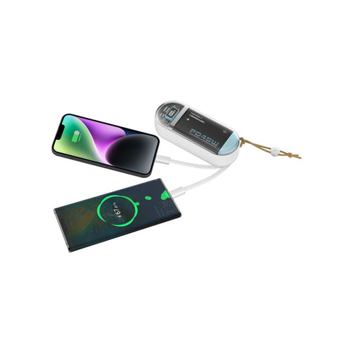 Mazer M-PC45LINK1545-WB PD45W 15000mAh with Built-in MFI and C Cable Powerbank (White)
