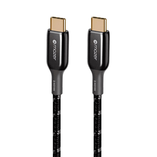 Mazer M-PL3Pro-240C50 240W USB C to C Cable 0.5m (Black)