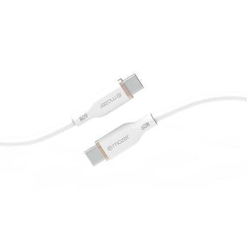 Mazer M-FLEX-C265 LINK 3 Flex 60W USB-C to C Cable 2M (White)