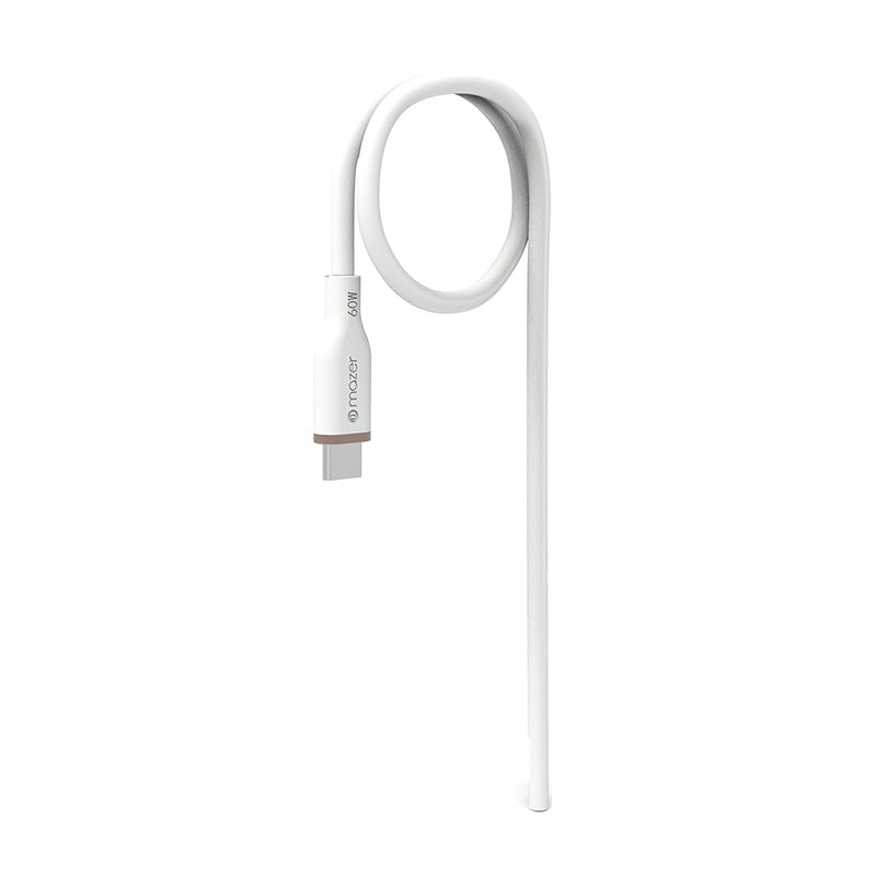 Mazer M-FLEX-C265 LINK 3 Flex 60W USB-C to C Cable 2M (White)