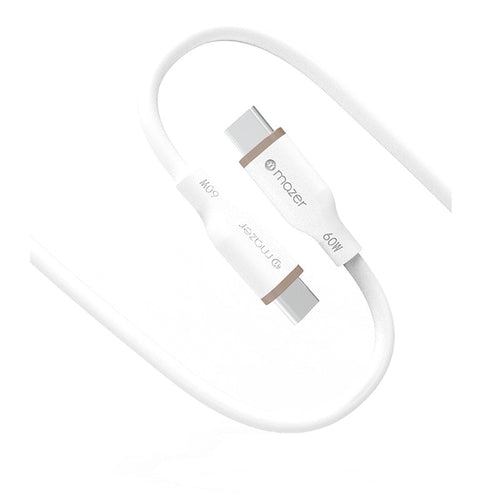 Mazer M-FLEX-C265 LINK 3 Flex 60W USB-C to C Cable 2M (White)