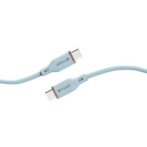 Mazer M-FLEX-C265 LINK 3 Flex 60W USB-C to C Cable 2M (Blue)