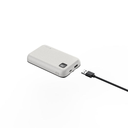 Mazer M-PC20LINK1020-WH 10000mAh PD20W Powerbank Built-in Dual USB-C Cable (White)