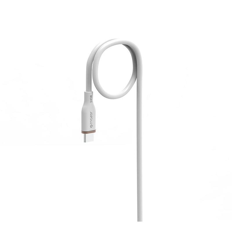 Mazer M-FLEX-C2240-WH LINK 3 Flex 240W USB-C to C Cable 2M (White)