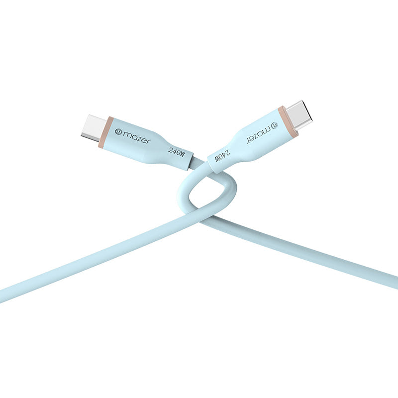 Mazer M-FLEX-C2240-BL LINK 3 Flex 240W USB-C to C Cable 2M (Blue)