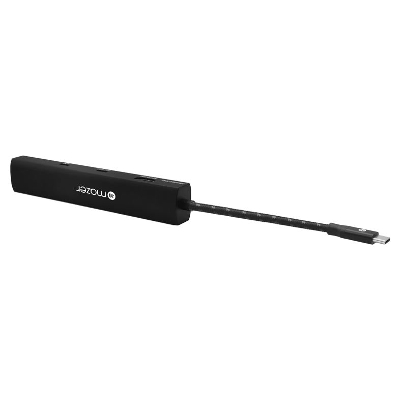 Mazer M-UC2MULTI6140 HDMI4K/30HzX1, USB3.0X2, USB-C PD100W Charging 4-in-1 Hub (Black)