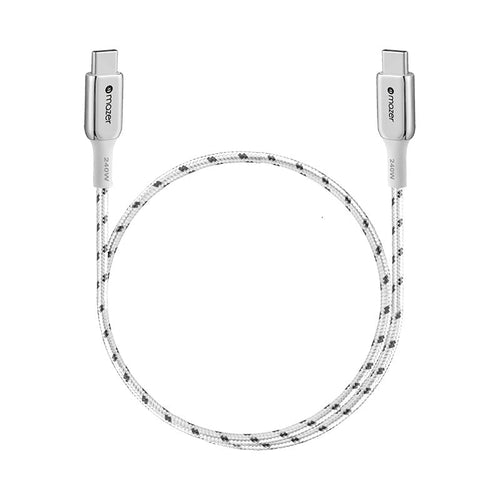 Mazer M-PL3Pro-240C50 240W USB C to C Cable 0.5m (White)