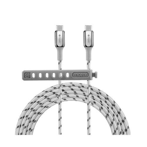Mazer M-PL3Pro-240C250 240W USB C to C Cable 2.5M (White)