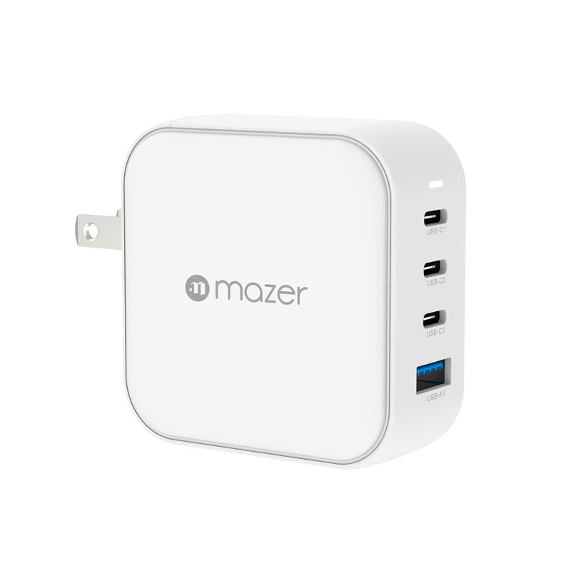 Mazer M-GAN100W-BC GAN3 100W 1A+3C Included of 3 Plugs (White)